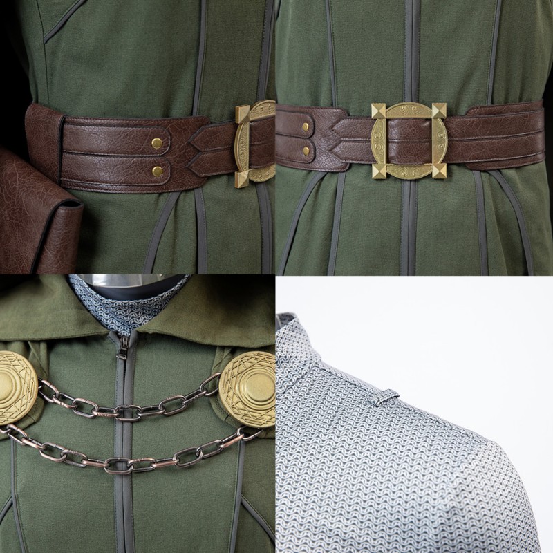 Doctor Doom Cosplay Costume Avengers Doomsday Halloween Suit Male Outfit