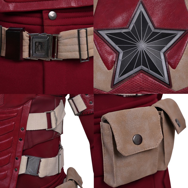 Thunderbolts Red Guardian Costume David Harbour Halloween Cosplay Suit
