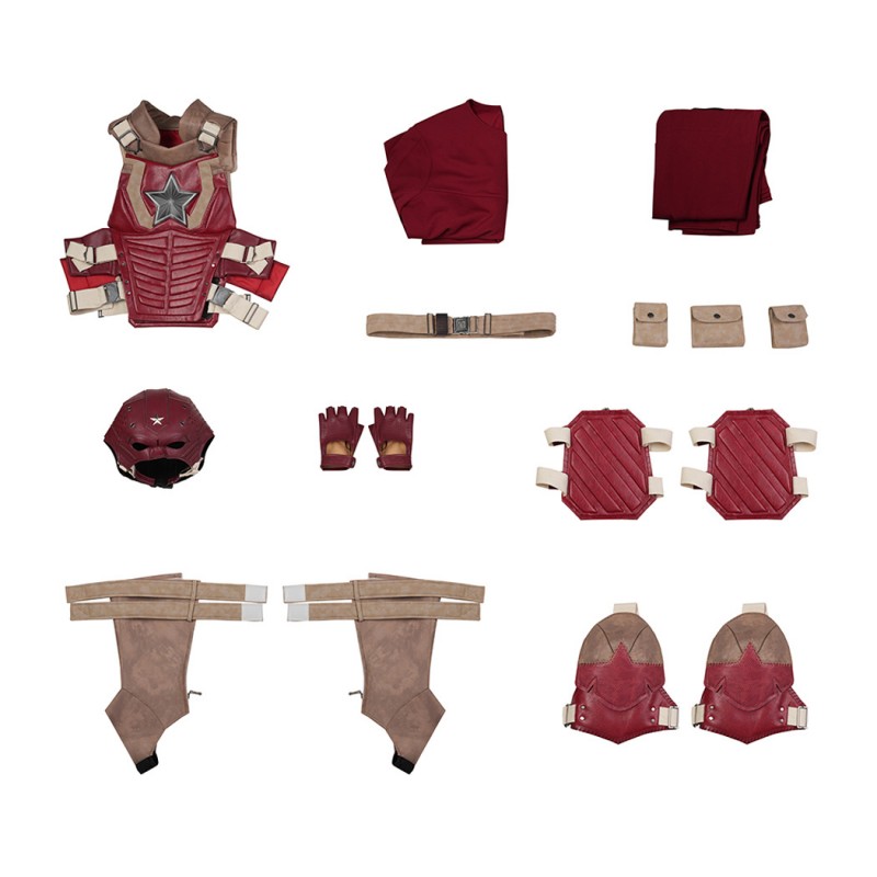 Thunderbolts Red Guardian Costume David Harbour Halloween Cosplay Suit