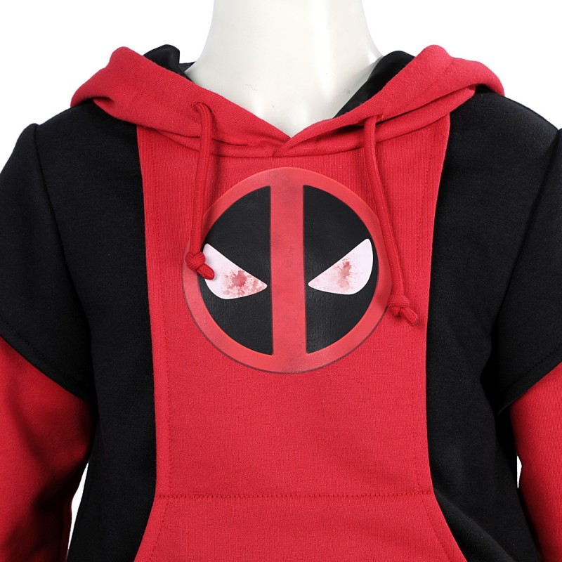 Kids Deadpool 3 Wade Wilson Cosplay Costume Red Deadpool Halloween Suit