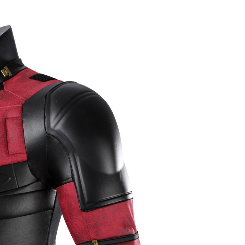 Deadpool 3 Wade Wilson Cosplay Costume Male Red Halloween Suit Optimized Version