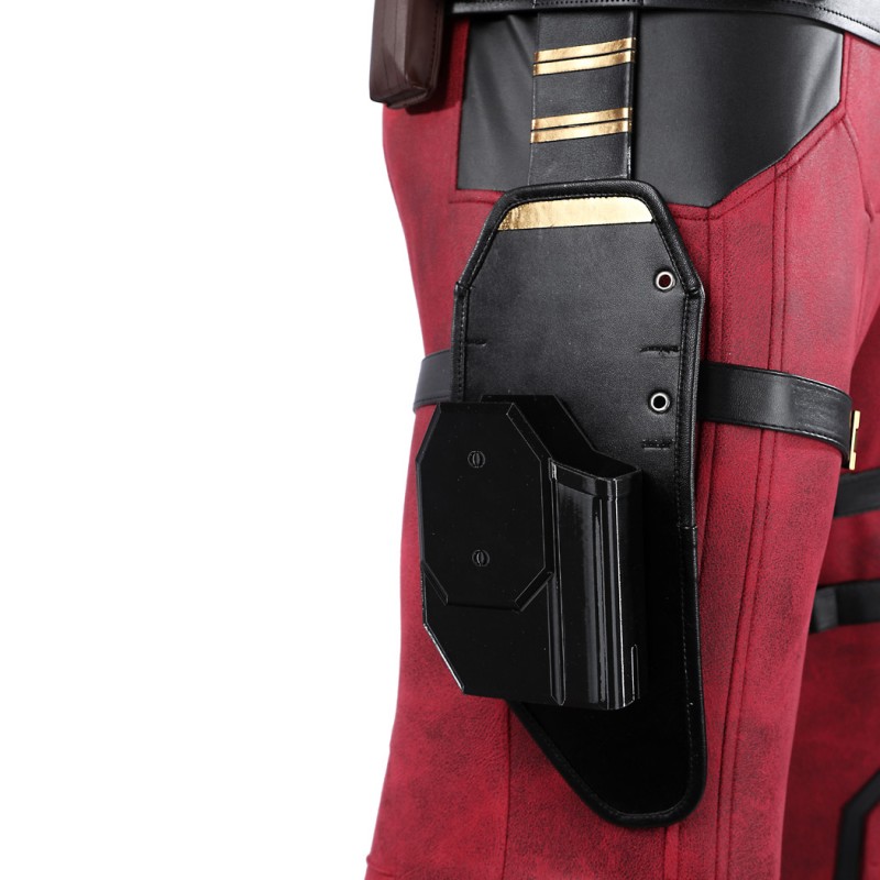 Deadpool 3 Wade Wilson Cosplay Costume Male Red Halloween Suit Optimized Version