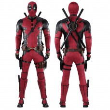 Deadpool 3 Wade Wilson Cosplay Costume Male Red Halloween Suit Optimized Version