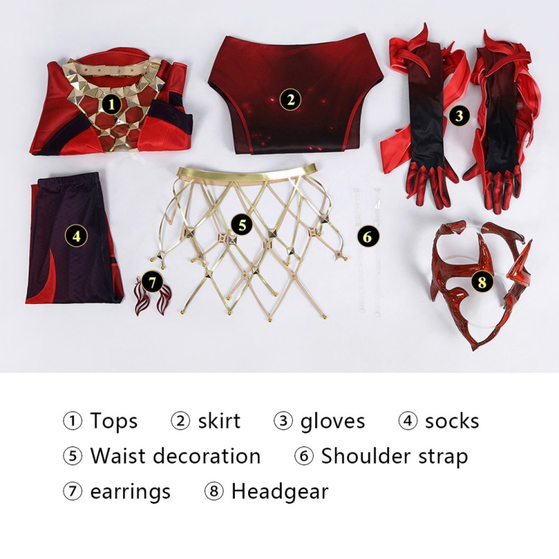 Marvel Rivals Scarlet Witch Costume Emporium Matron Cosplay Suit