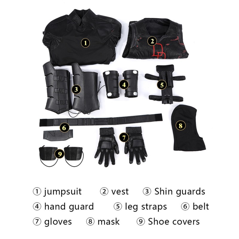 Matthew Murdock Black Suit Daredevil Born Again Season 2 Cosplay Costume Halloween Outfit