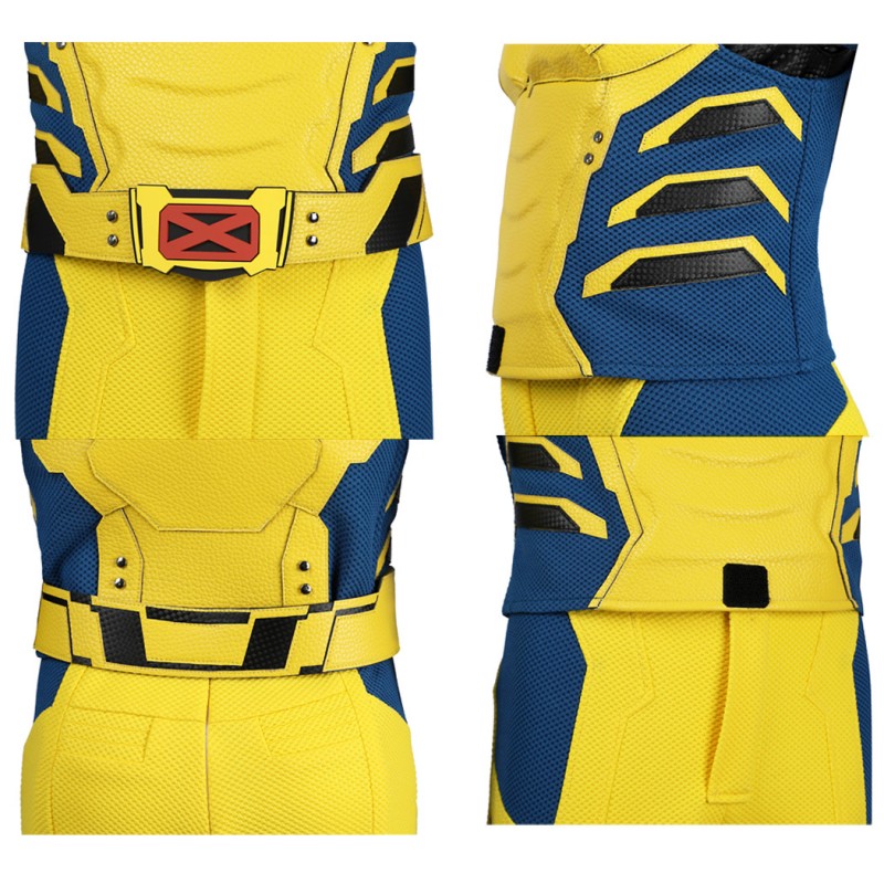 Kids Wolverine Costume Deadpool 3 Cosplay Suit Yellow Halloween Outfits