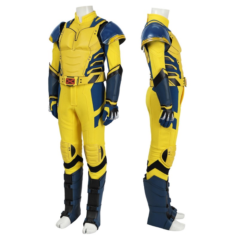 Kids Wolverine Costume Deadpool 3 Cosplay Suit Yellow Halloween Outfits