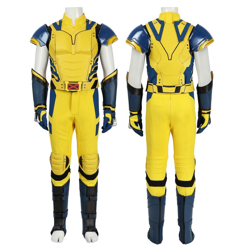 Kids Wolverine Costume Deadpool 3 Cosplay Suit Yellow Halloween Outfits