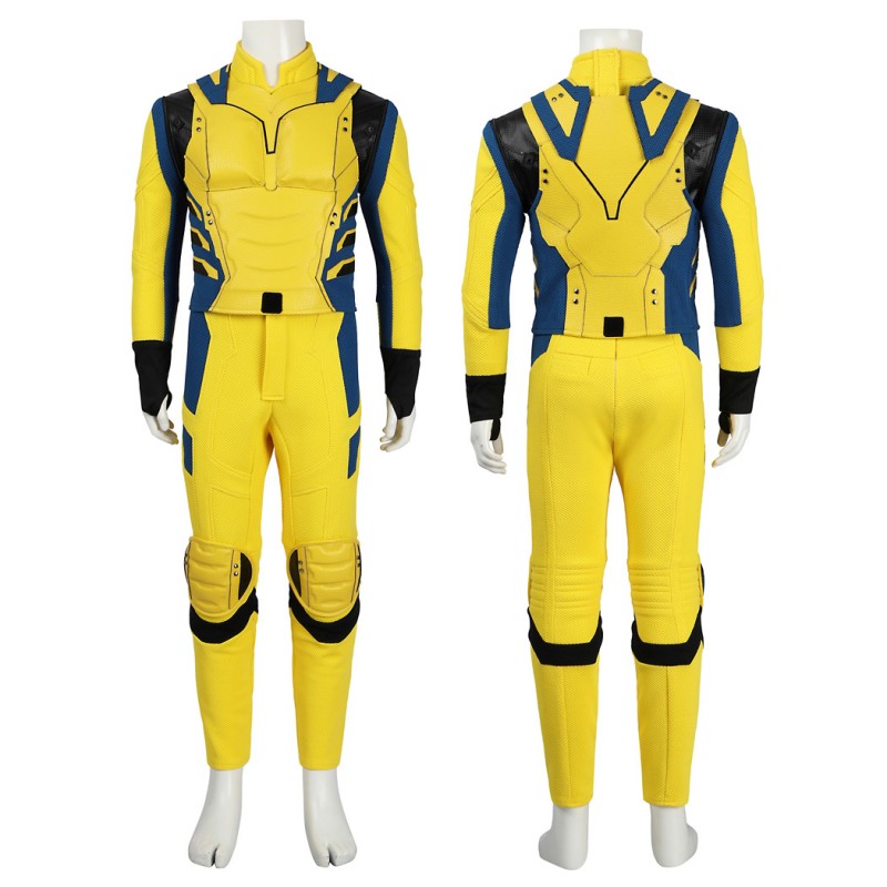 Kids Wolverine Costume Deadpool 3 Cosplay Suit Yellow Halloween Outfits