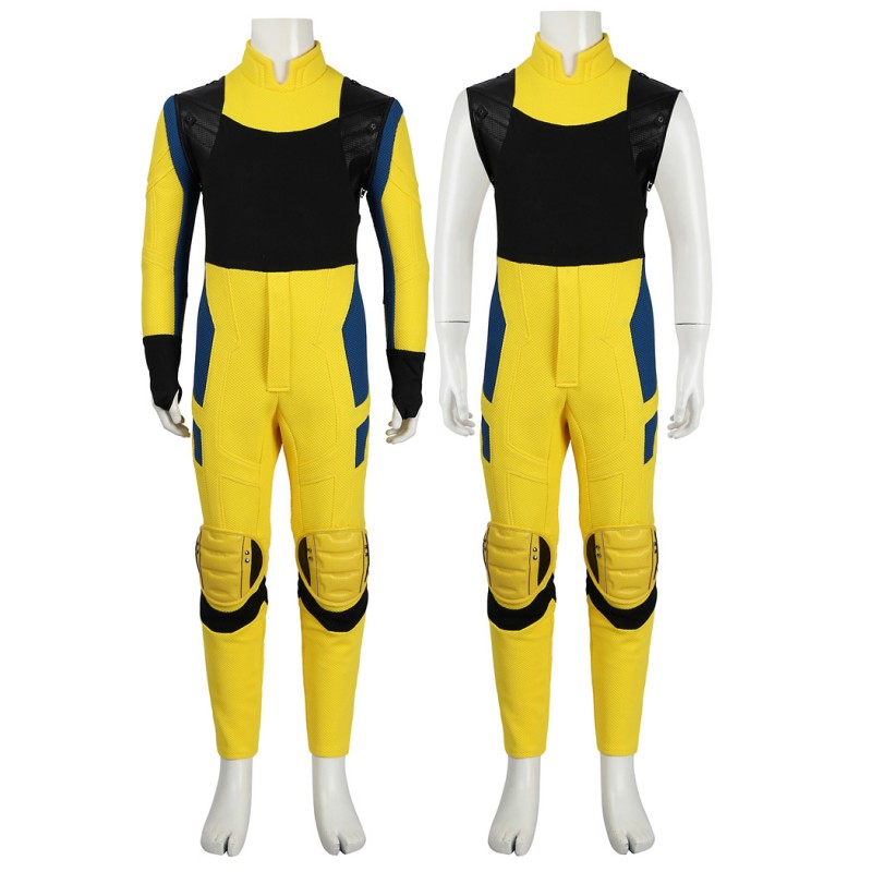 Kids Wolverine Costume Deadpool 3 Cosplay Suit Yellow Halloween Outfits