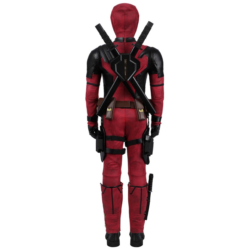 Kids Deadpool 3 Costume Wade Wilson Halloween Suit Red Outfits