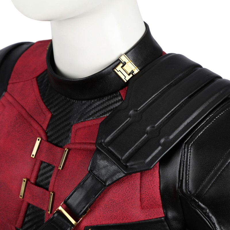 Kids Deadpool 3 Costume Wade Wilson Halloween Suit Red Outfits