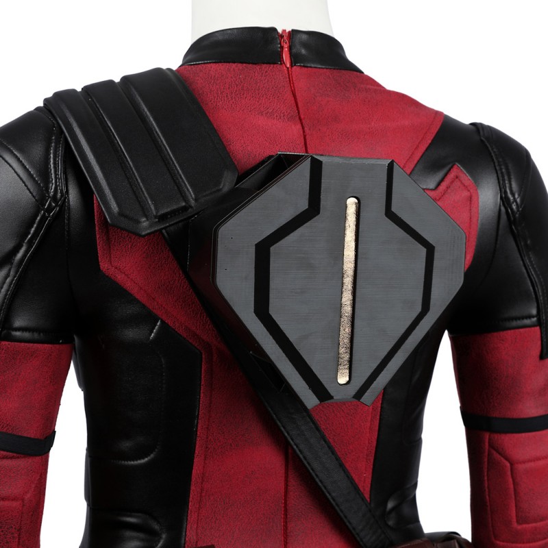 Kids Deadpool 3 Costume Wade Wilson Halloween Suit Red Outfits