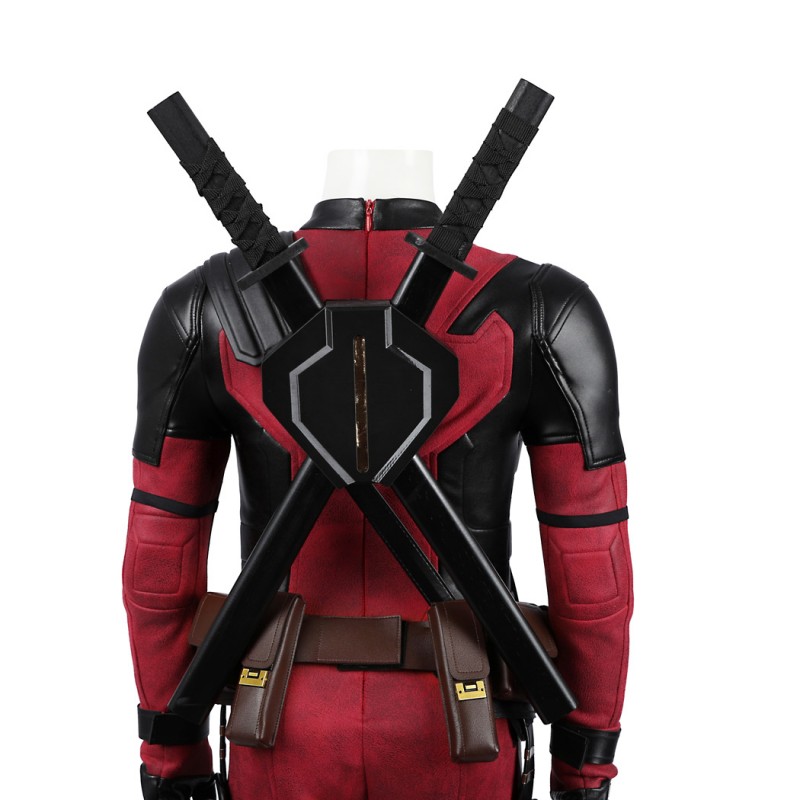 Kids Deadpool 3 Costume Wade Wilson Halloween Suit Red Outfits