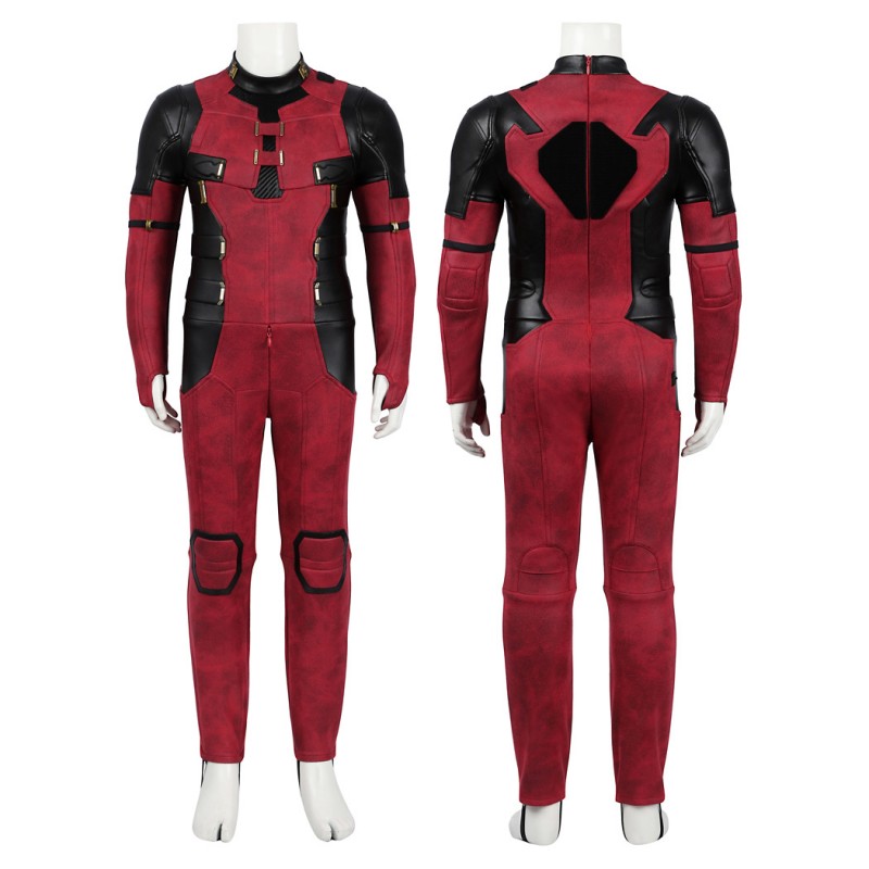 Kids Deadpool 3 Costume Wade Wilson Halloween Suit Red Outfits
