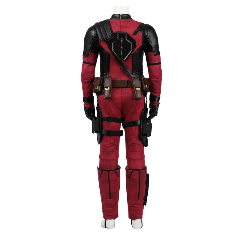 Kids Deadpool 3 Costume Wade Wilson Halloween Suit Red Outfits