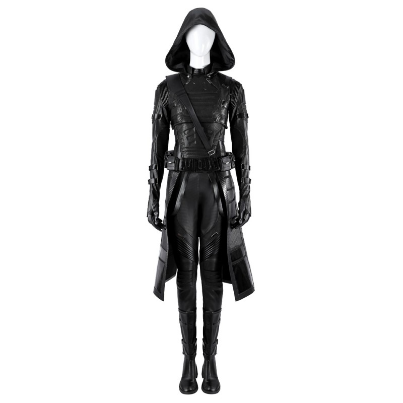 Thunderbolts Ava Starr Cosplay Costume Ghost Halloween Suit Black Outfit