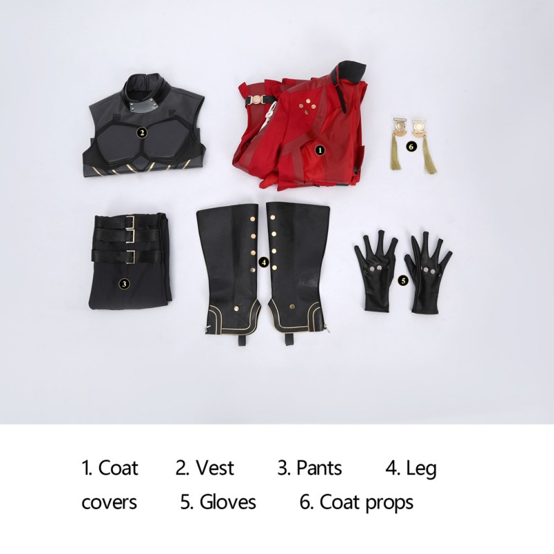 Fate Stay Night Red Archer Costume Game Honkai Star Rail Fate Cosplay Suit