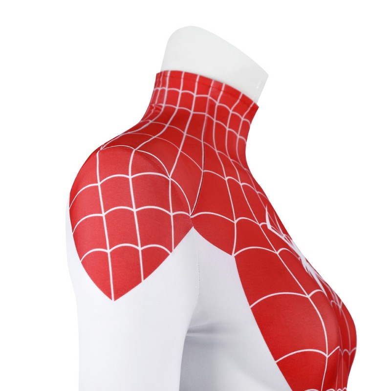 Spiderman Mary Jane Watson Jumpsuit Earth-18119 Cosplay Costume Red Suit
