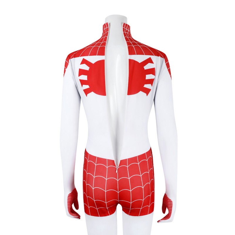 Spiderman Mary Jane Watson Jumpsuit Earth-18119 Cosplay Costume Red Suit
