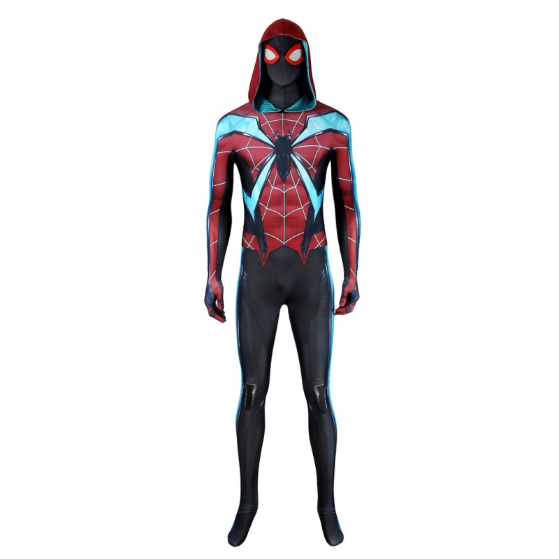 Spider-Man 2 Evolved Suit Miles Morales Cosplay Costumes