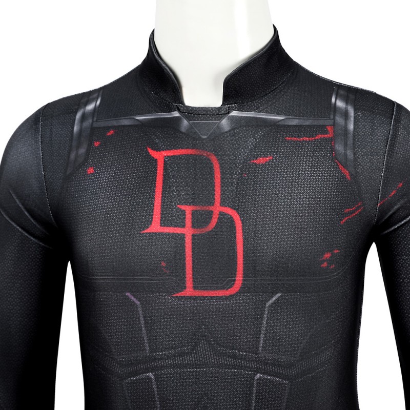 Kids Matt Murdock Jumpsuit Daredevil Born Again Season 2 Cosplay Costume Black Suit
