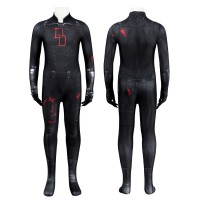 Kids Matt Murdock Jumpsuit Daredevil Born Again Season 2 Cosplay Costume Black Suit
