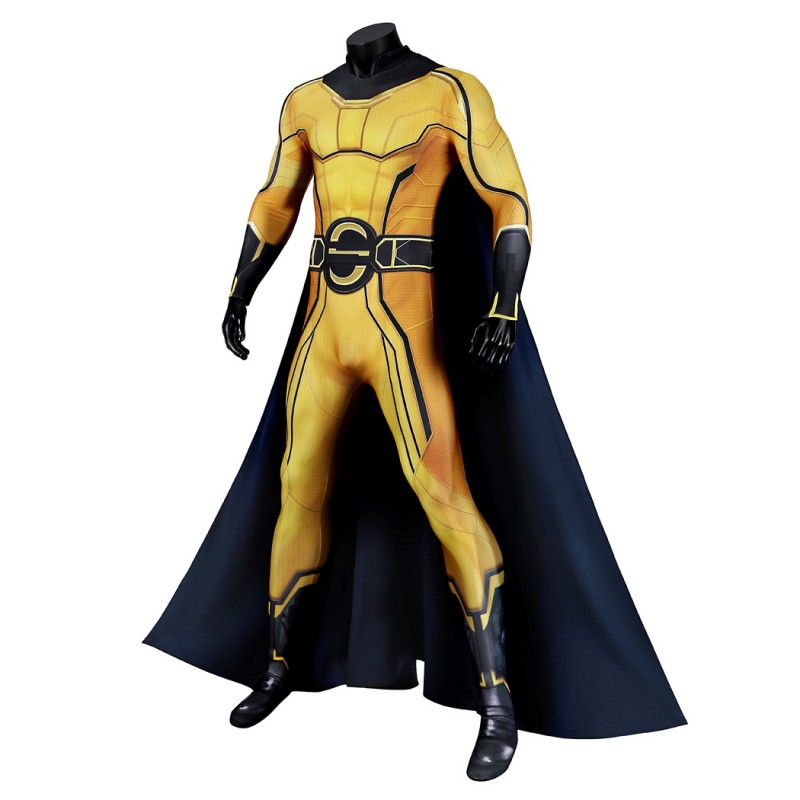 Thunderbolts Sentry Jumpsuit Yellow Cosplay Costume Male Printed Suit