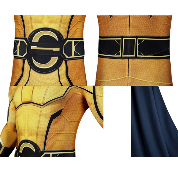 Thunderbolts Sentry Jumpsuit Yellow Cosplay Costume Male Printed Suit ...