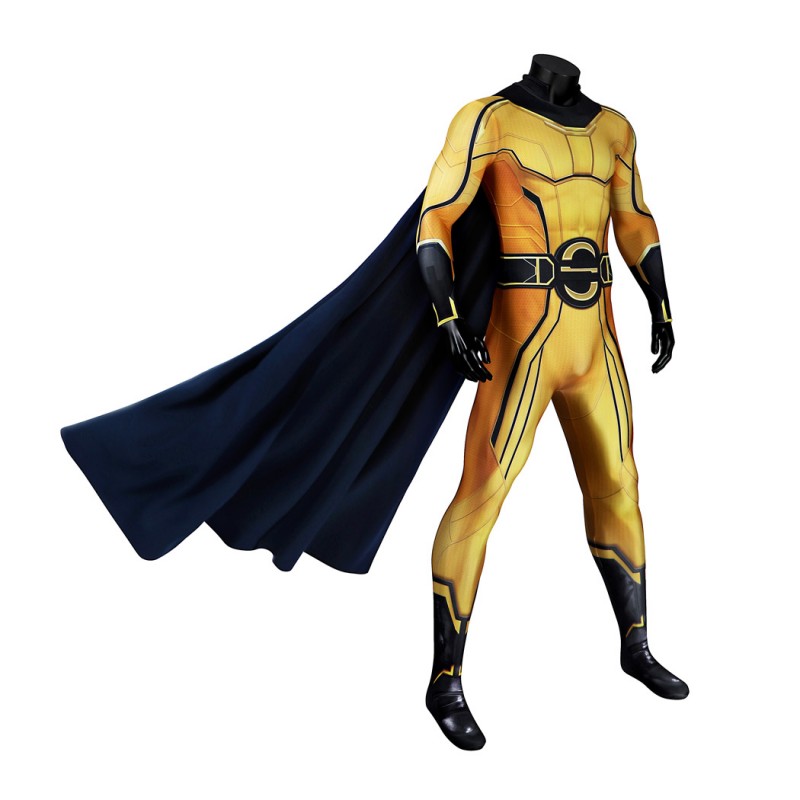 Thunderbolts Sentry Jumpsuit Yellow Cosplay Costume Male Printed Suit