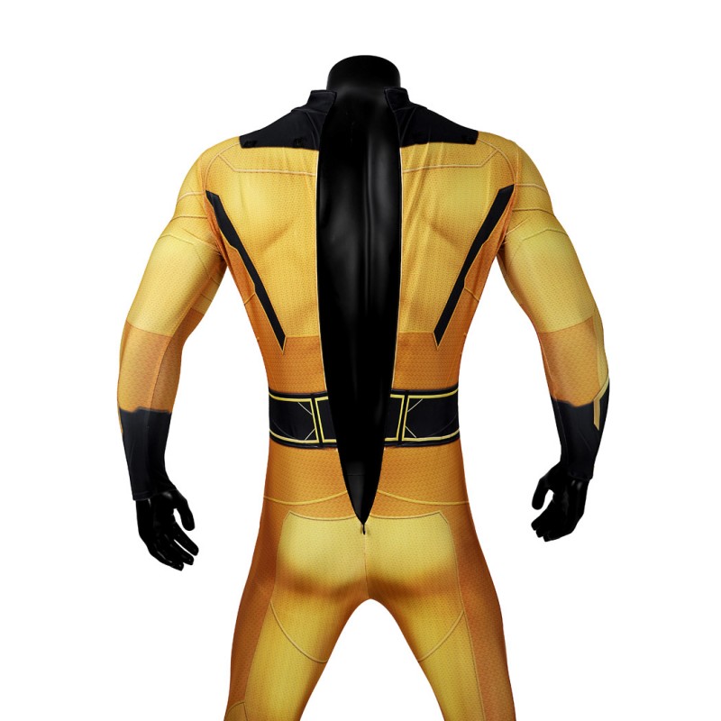 Thunderbolts Sentry Jumpsuit Yellow Cosplay Costume Male Printed Suit