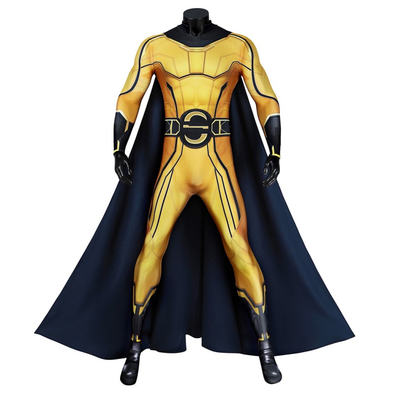 Thunderbolts Sentry Jumpsuit Yellow Cosplay Costume Male Printed Suit