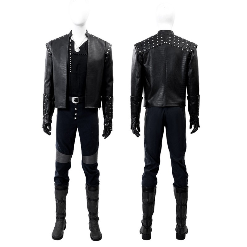 The Witcher 5 Geralt of Rivia Costume The Lady of the Lake Halloween Cosplay Suit