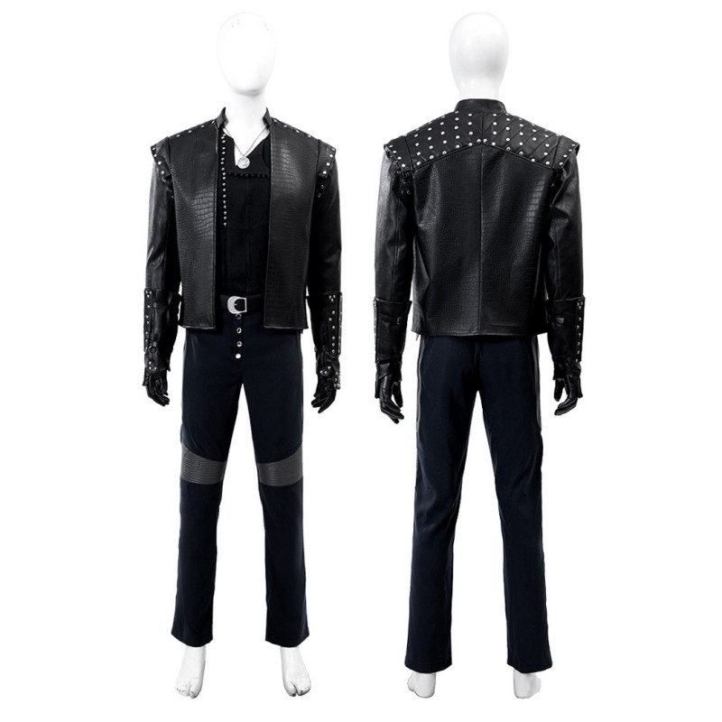 The Witcher 5 Geralt of Rivia Costume The Lady of the Lake Halloween Cosplay Suit