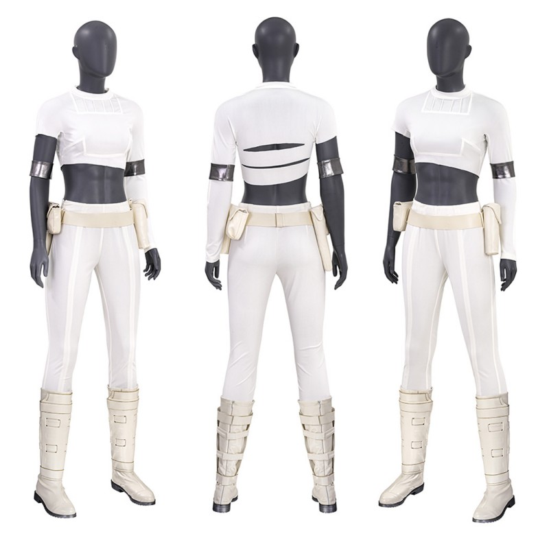 Star Wars 2 Attack Of The Clones Cosplay Costumes Padme Amidala Suit White Short Outfits