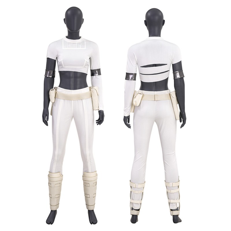 Star Wars 2 Attack Of The Clones Cosplay Costumes Padme Amidala Suit White Short Outfits