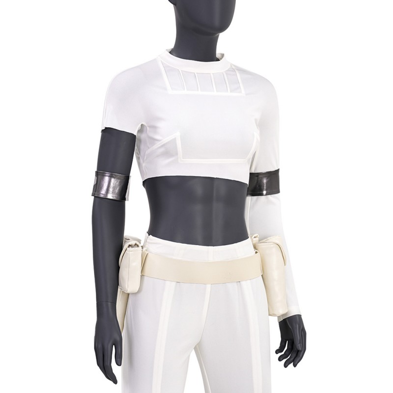 Star Wars 2 Attack Of The Clones Cosplay Costumes Padme Amidala Suit White Short Outfits