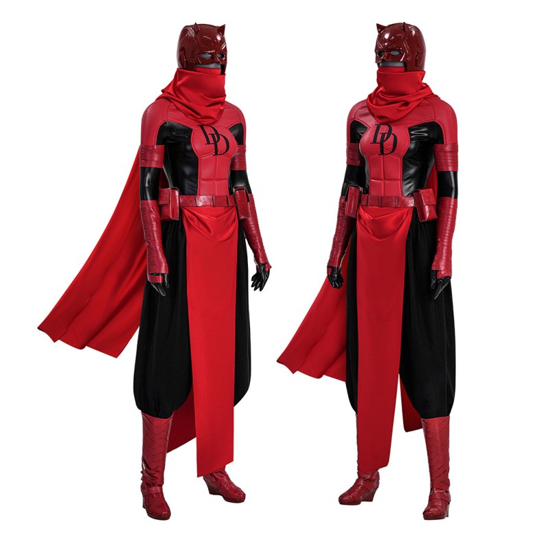 Daredevil Women Cosplay Costume Red Halloween Suit