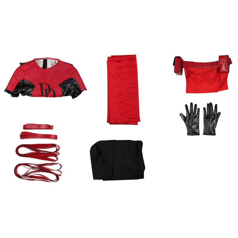 Daredevil Women Cosplay Costume Red Halloween Suit