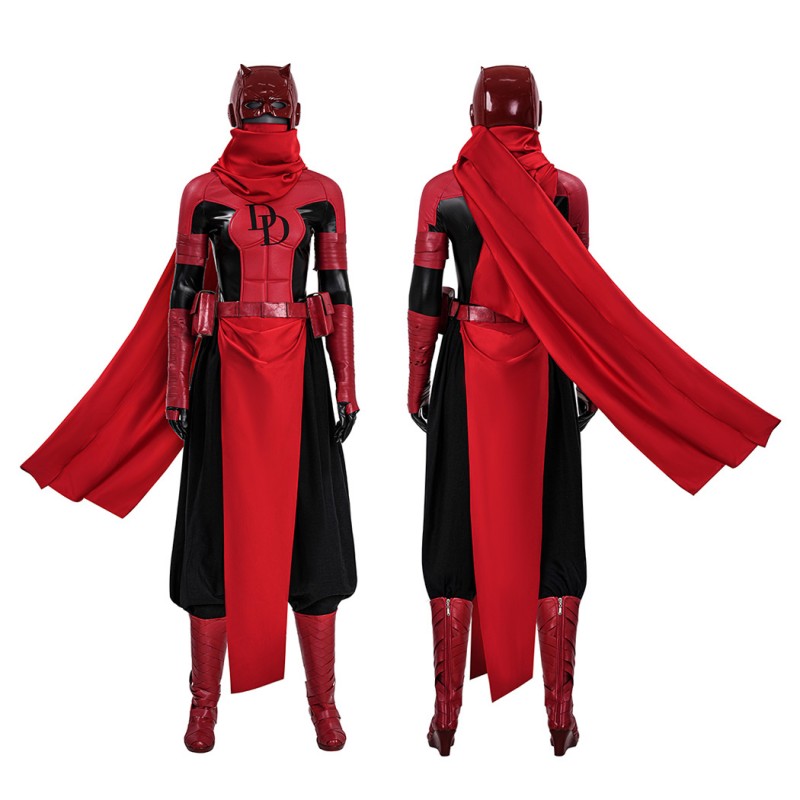 Daredevil Women Cosplay Costume Red Halloween Suit