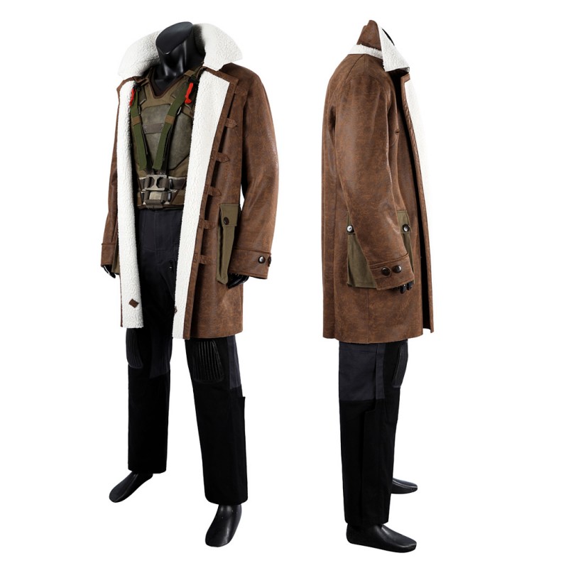 Bat Knight Rises Bane Halloween Suit Tom Hardy Cosplay Costume