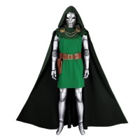 Fantastic Four Doctor Doom Halloween Cosplay Costume Retro Version Suit