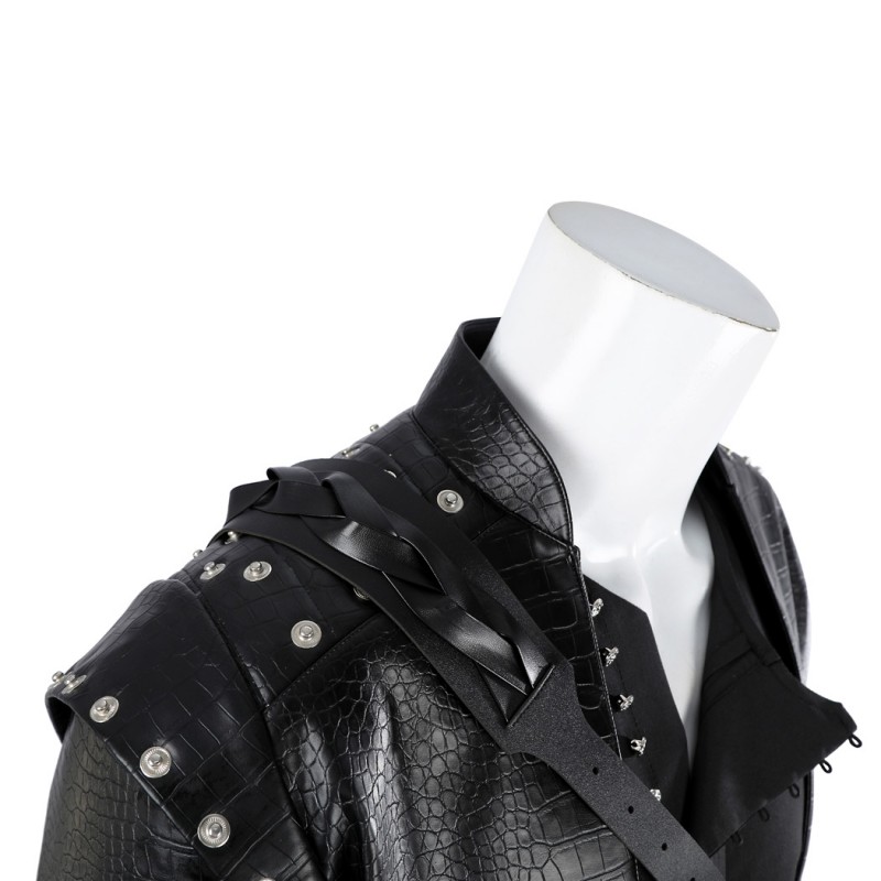 The Witcher Season 5 Geralt Of Rivia Cosplay Costume Black Halloween Outfit