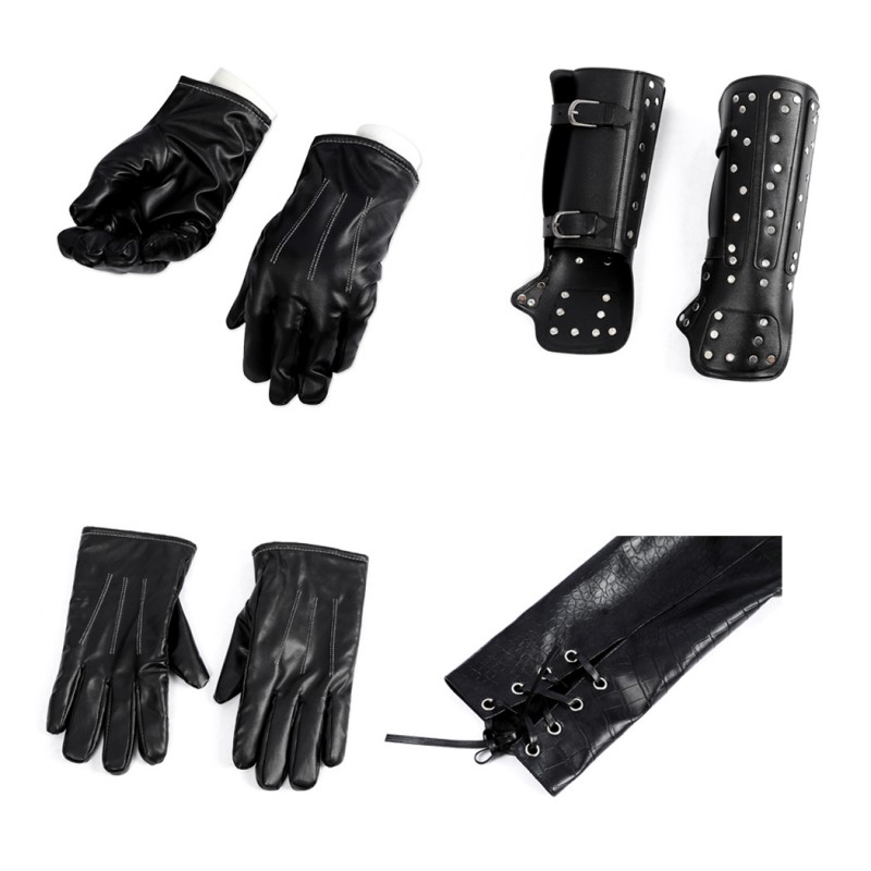 The Witcher Season 5 Geralt Of Rivia Cosplay Costume Black Halloween Outfit