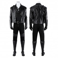 The Witcher Season 5 Geralt Of Rivia Cosplay Costume Black Halloween Outfit