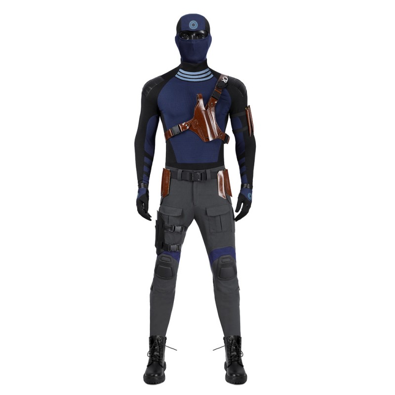 Daredevil Born Again Season 2 Bullseye Costume Halloween Blue Cosplay Suit
