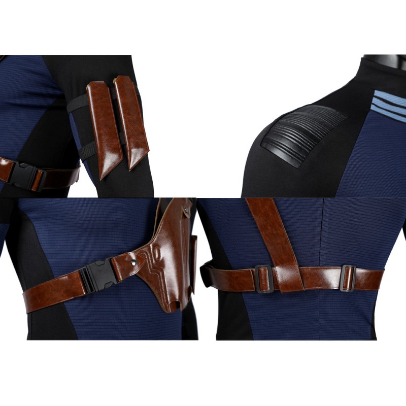 Daredevil Born Again Season 2 Bullseye Costume Halloween Blue Cosplay Suit