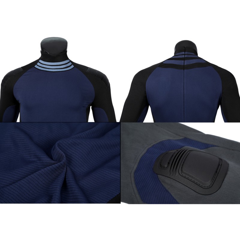 Daredevil Born Again Season 2 Bullseye Costume Halloween Blue Cosplay Suit