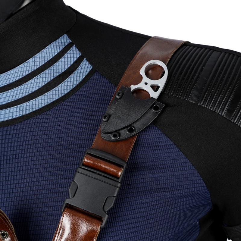 Daredevil Born Again Season 2 Bullseye Costume Halloween Blue Cosplay Suit