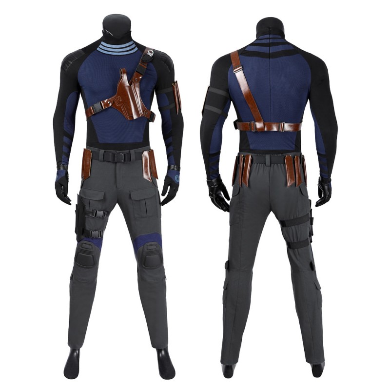 Daredevil Born Again Season 2 Bullseye Costume Halloween Blue Cosplay Suit